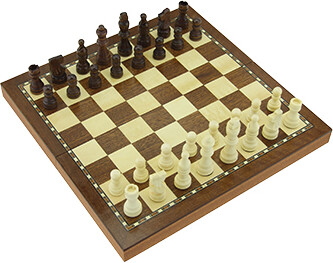 Autruche Jeu d'échecs pliant en bois magnétique 29 cm 067233861303