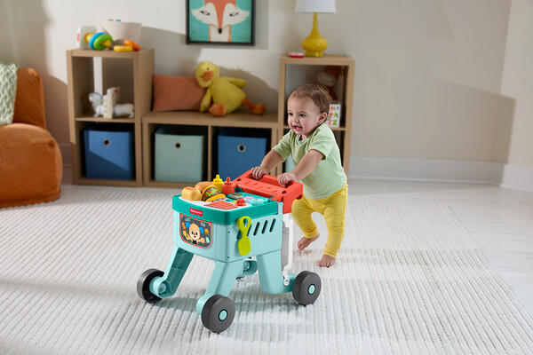 Fisher Price rires & éveil - 4-en-1 chariot d'épicerie 194735324460