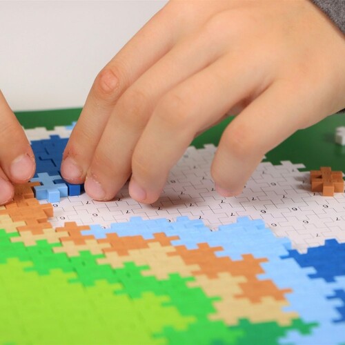 Plus-Plus Plus-Plus Casse-tête par numéros Terre 800 pièces 5710409106931