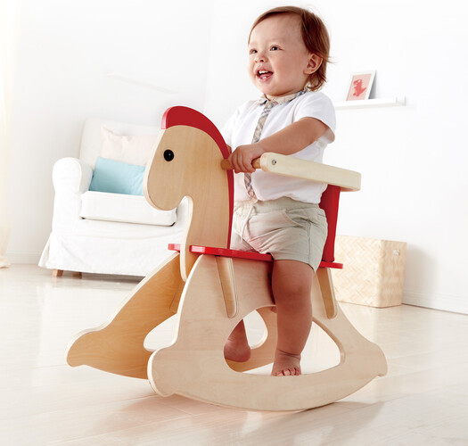 Hape Cheval à bascule en bois 67x52x28cm 6943478002289