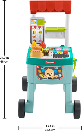 Fisher Price rires & éveil - 4-en-1 chariot d'épicerie 194735324460
