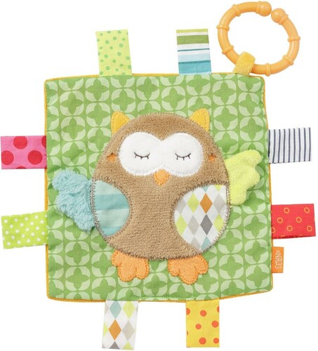 Fehn Hibou doudou activités 16x16cm 4001998071665