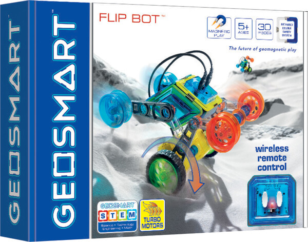 GeoSmart Geosmart Robot Qui Renverse (Flip Bot) 30 Pièces (fr/en) (Construction Magnétique) 5414301250197
