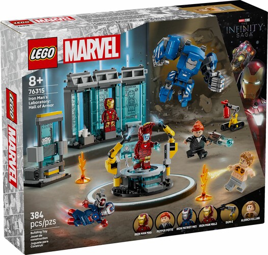 LEGO LEGO 76315 Le laboratoire d’Iron Man la salle des armures 673419406352