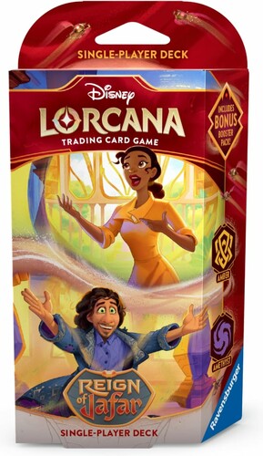 Lorcana Disney lorcana (en) Reign of jafar - Starter Deck - Tiana & Bruno - Amber & Amethyst 4050368984906
