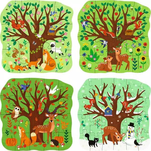 Ravensburger casse-tête Casse-tête 12-16-20-24 Up! 3 ans Quatre saisons 4005555040026