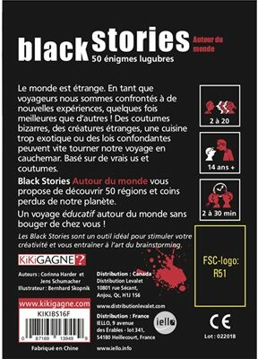 Kikigagne? Black Stories (fr) Autour du monde, 50 énigmes 087169139499