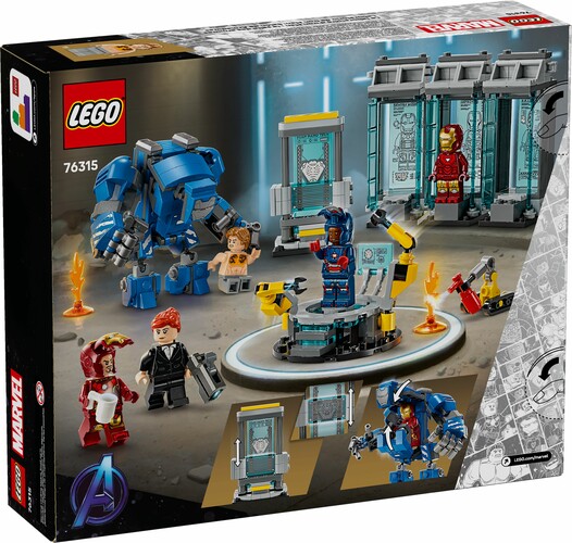 LEGO LEGO 76315 Le laboratoire d’Iron Man la salle des armures 673419406352