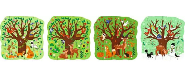 Ravensburger casse-tête Casse-tête 12-16-20-24 Up! 3 ans Quatre saisons 4005555040026