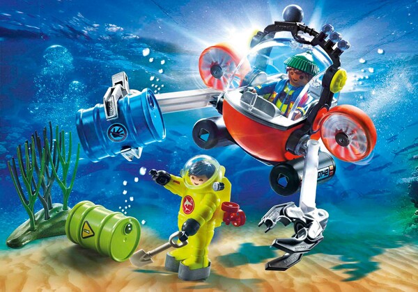 Playmobil Playmobil 70142 Agents de fonds marins avec cloche de plongée 4008789701428