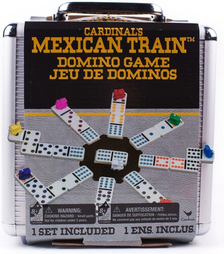 Cardinal Domino double 12 (d12) train mexicain avec mallette (fr/en) 047754959307