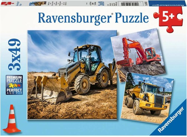 Ravensburger Casse-tête 49x3 Véhicules de chantier en service 4005556050321