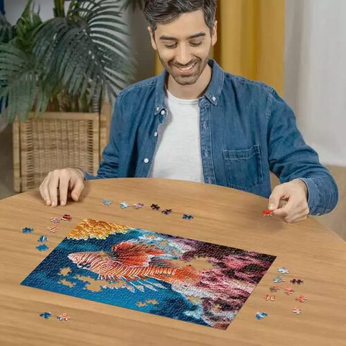 Ravensburger casse-tête Casse-tête 500 Highlight Poisson lion 4005555013341
