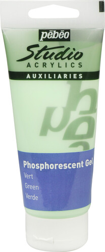 pébéo Acrylique Studio Gel phosphorescent vert 100ml 3167868321122