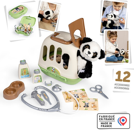 Smoby Mallette de vétérinaire Panda 3032163403036