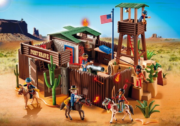 Playmobil Playmobil 5245 Grand Fort avec soldats et amérindiens (juin 2013) 4008789052452
