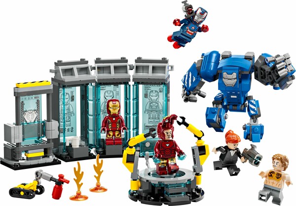 LEGO LEGO 76315 Le laboratoire d’Iron Man la salle des armures 673419406352
