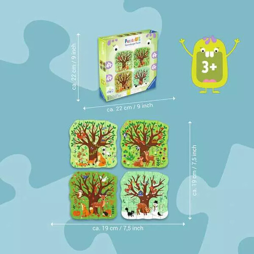 Ravensburger casse-tête Casse-tête 12-16-20-24 Up! 3 ans Quatre saisons 4005555040026