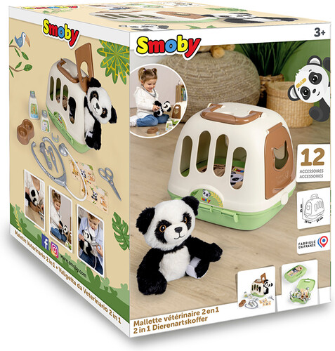 Smoby Mallette de vétérinaire Panda 3032163403036
