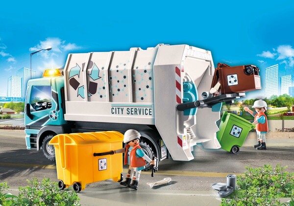 Playmobil Playmobil 70885 Camion poubelle avec effet lumineux 4008789708854