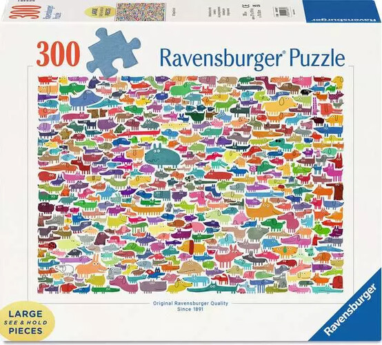 Ravensburger casse-tête Casse-tête 300 Large 387 chiens et un chat 4005555018377
