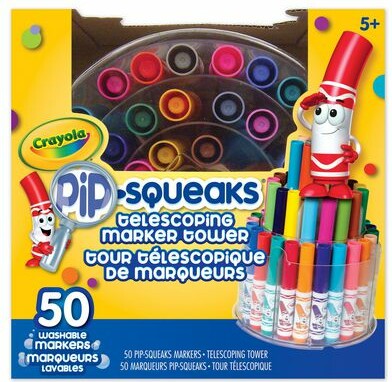 Crayola Marqueurs lavables 50 télescopique pip-squeak 063652875006