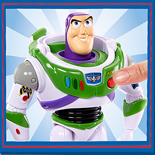 Mattel Histoire de jouets 4 figurine Buzz parlant 18cm en français (fr) (Toy Story) 887961768107