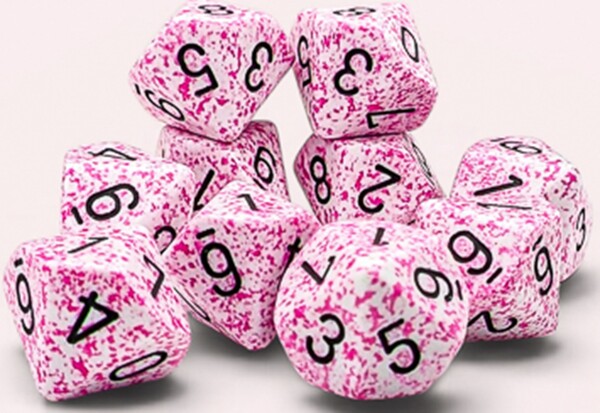 Chessex Dés 10d10 Speckled pink 601982075996
