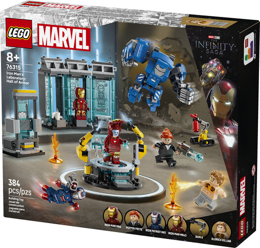 LEGO LEGO 76315 Le laboratoire d’Iron Man la salle des armures 673419406352