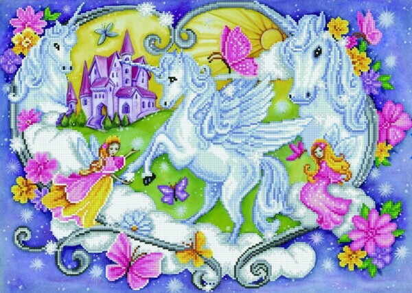 Diamond Dotz Broderie Diamant - Magie de licornes et princesse (Princess Magic) (Diamond Painting, peinture diamant) 4897073244334