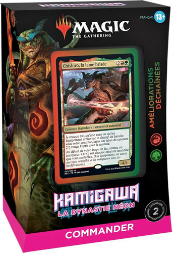 Wizards of the Coast MTG Commander Kamigawa Neon Dynasty Améliorations Déchaînées (fr) 