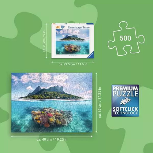 Ravensburger casse-tête Casse-tête 500 Island Waterescape 4005555017981