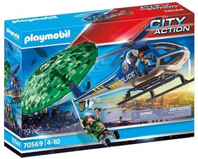 Playmobil Playmobil 70569 Hélicoptère de police et parachutiste (juillet 2021) 4008789705693