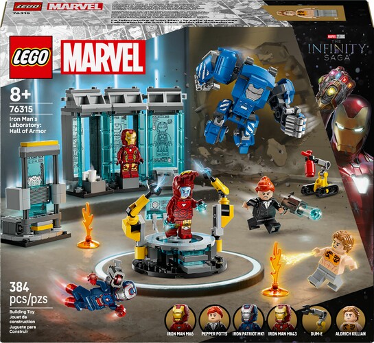 LEGO LEGO 76315 Le laboratoire d’Iron Man la salle des armures 673419406352