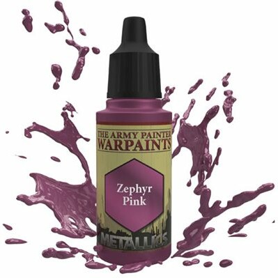 The Army Painter Warpaints acrylics Metallics - Zephyr Pink 18ml/0.6 Oz 5713799148505