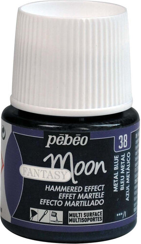 pébéo Peinture à effet martelé Fantasy Moon 45ml bleu métal 38 3167860098756