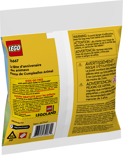LEGO LEGO 30667 La fête d’anniversaire des animaux 673419390644