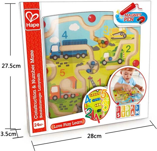 Hape Labyrinthe à billes - nombre et construction 6943478029705