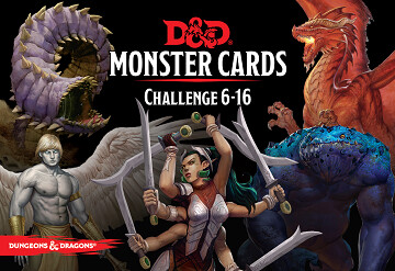Gale Force Nine Donjons et dragons 5e DnD 5e (en) Monster Cards Challenge 6-16 (D&D) 