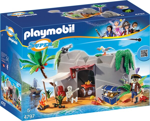 Playmobil Playmobil 4797 Super 4 Grotte du pirate (fév 2016) 4008789047977