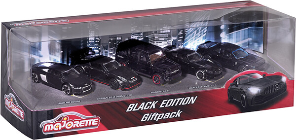 Majorette Majorette - Ensemble 5 voitures Edition Black 3467452061572