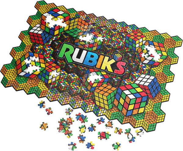 Spin Master Casse-tête impossible rubiks 604 pièces - puzzle lenticulaire 681147062771