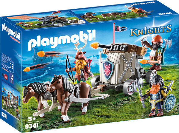 Playmobil Playmobil 9341 Char de combat avec baliste et nains 4008789093417