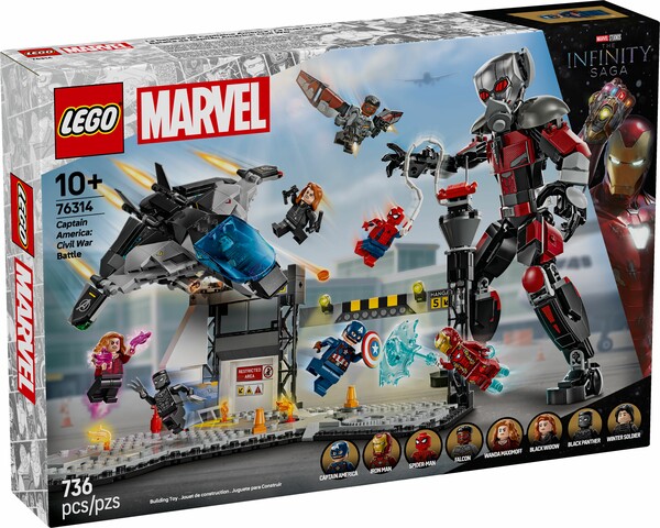 LEGO LEGO 76314 Captain America: Civil War Action Battle 673419406345