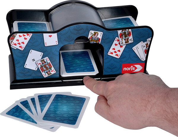 Noris Spiele Mélangeur de cartes automatique a piles 