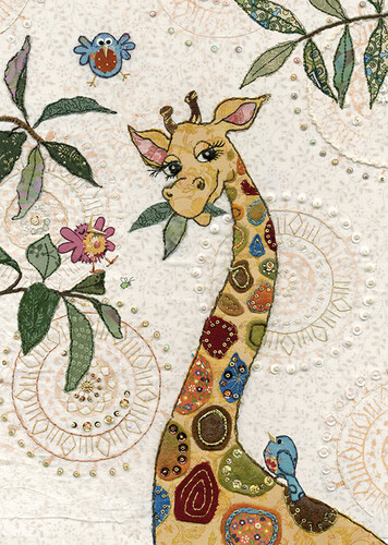Bug Art Carte fête Girafe sans texte 5033678610320