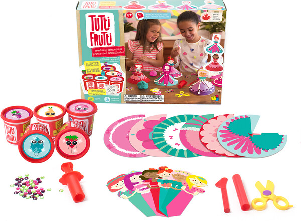 Tutti Frutti Pâte à modeler scintillant ensemble princesses boîte large (fr/en) 061404150845