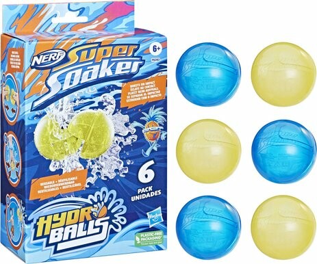 Nerf Pistolet à eau - Nerf Super Soaker Hydro balls ensemble de 6 5010994193553