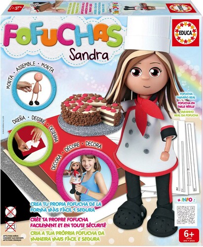 Educa Borras Créer une poupée Fofuchas Sandra 8412668168541