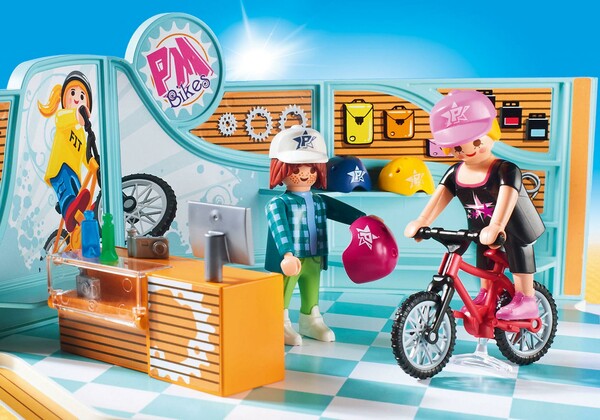 Playmobil Playmobil 9402 Boutique de skate et vélos (skateboard) 4008789094025